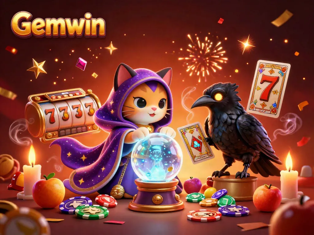 Experience the thrill of Gemwin casino with enchanting characters and dynamic slot game elements.